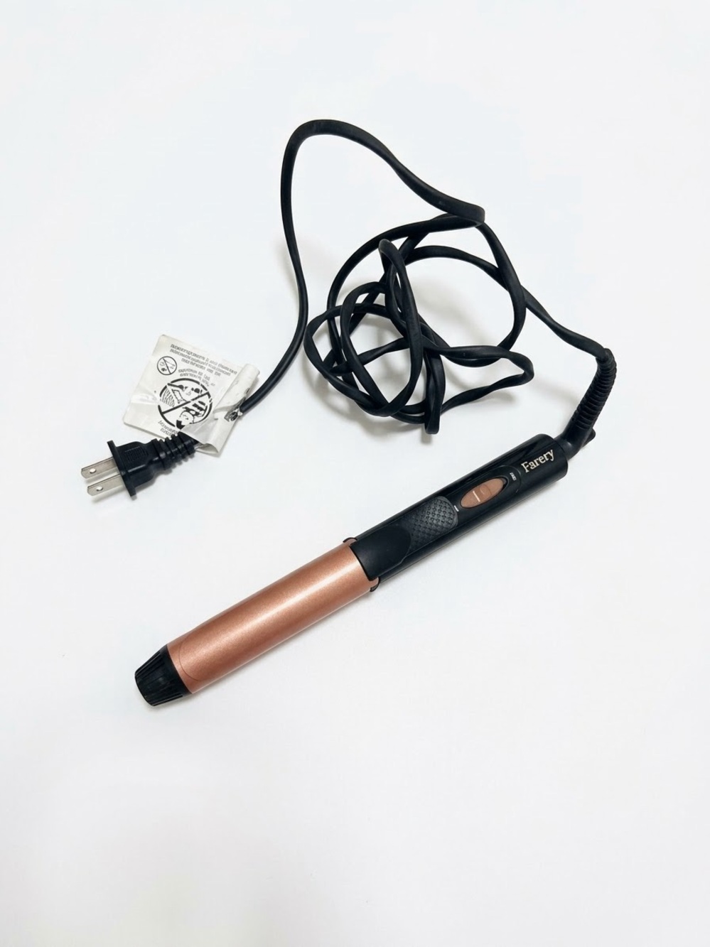 & Other Stories Rose Gold and Black Curling Wand